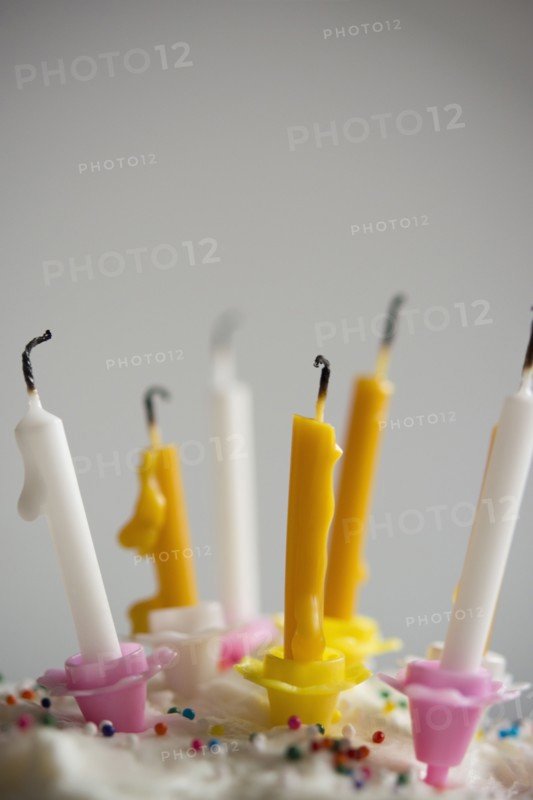 Extinguished birthday candles