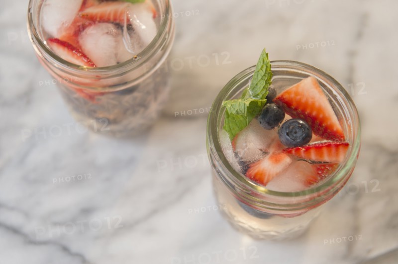 Studio shot of fruit cocktails