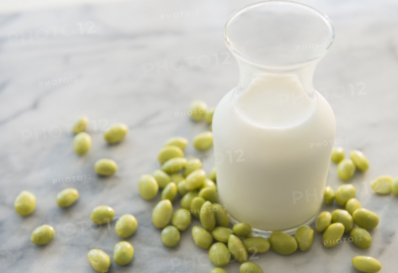 Studio shot of soy milk