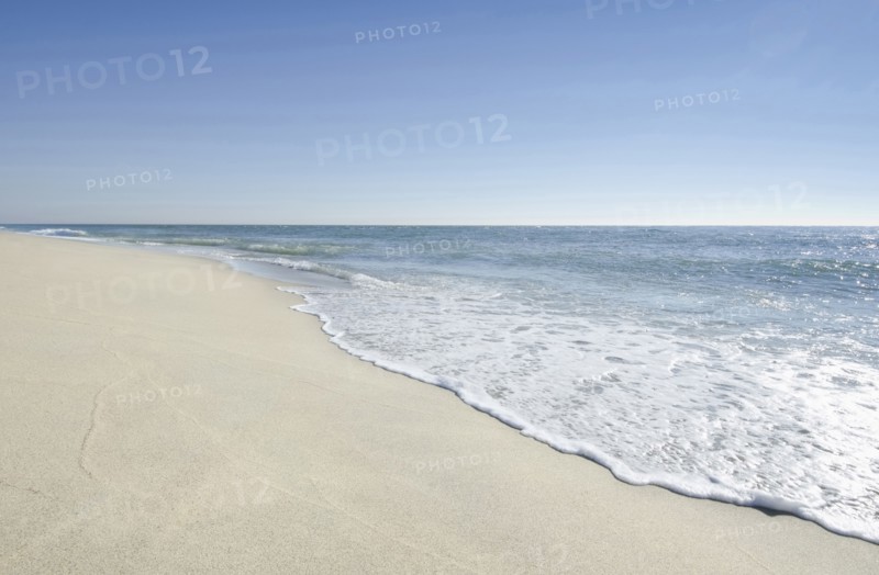 Beach with blue sky