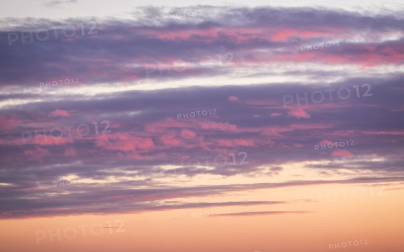 Sunrise sky with clouds.