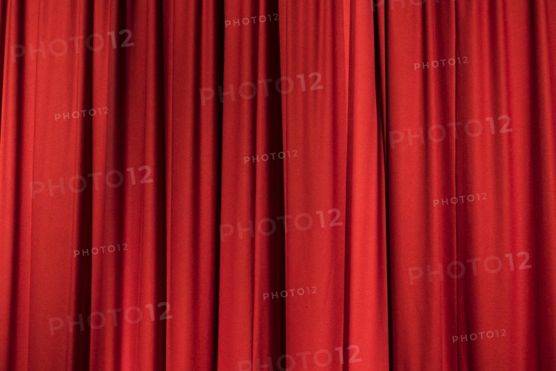 Red curtain.