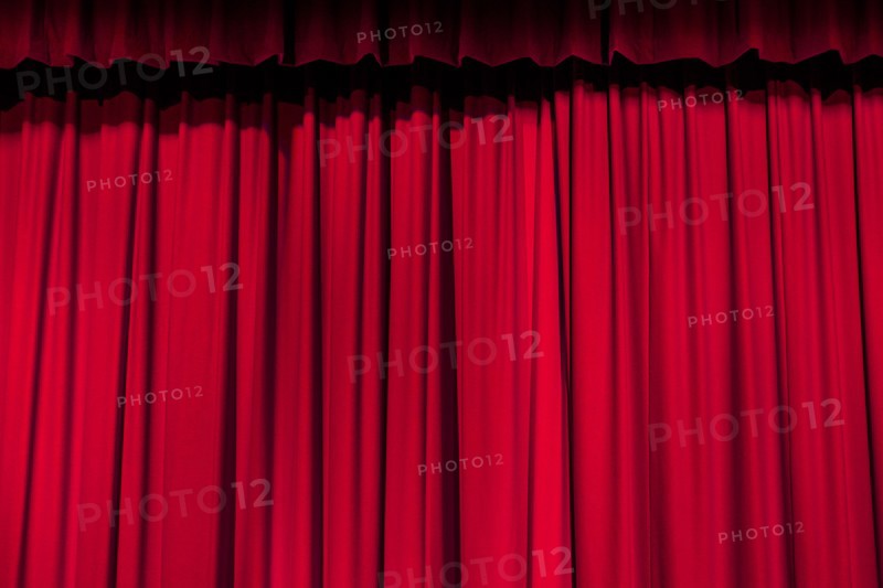 Red curtain.