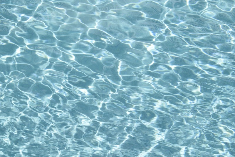 Elevated view of water in swimming pool.