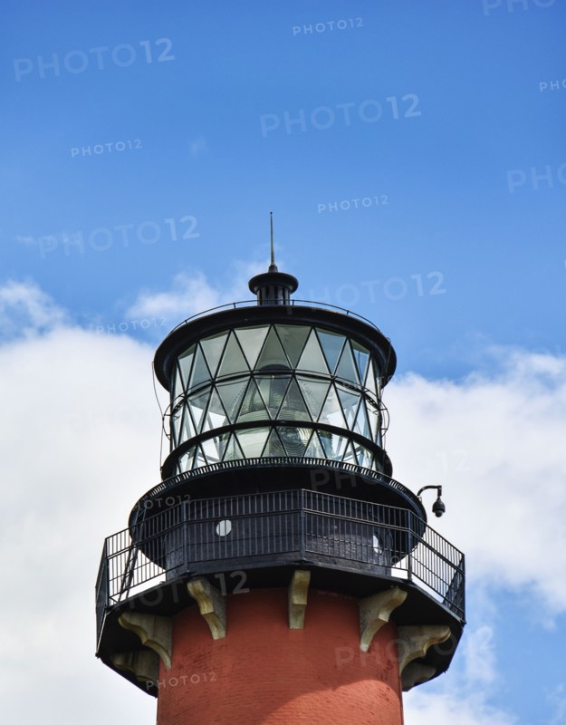High section of lighthouse. Palm Beach, Florida.