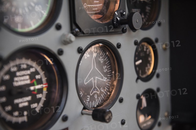 Cockpit in helicopter