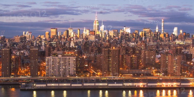 Cityscape at sunset