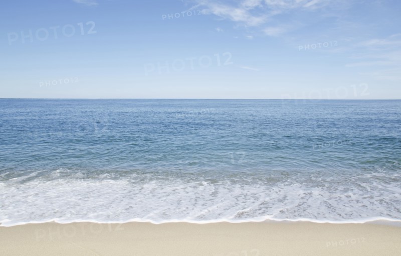 Beach with blue sky