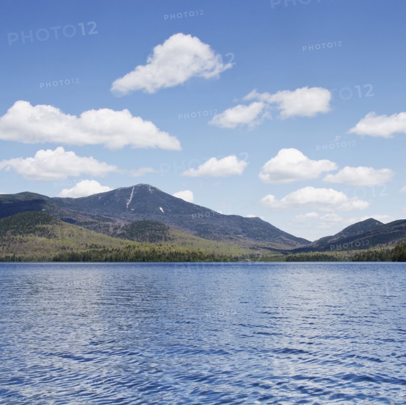 Scenic view of lake and mountain
