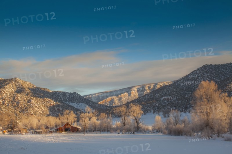 New Castle, Scenic view of winter landscape