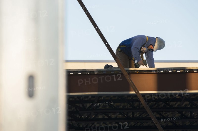 Man working at construction site
