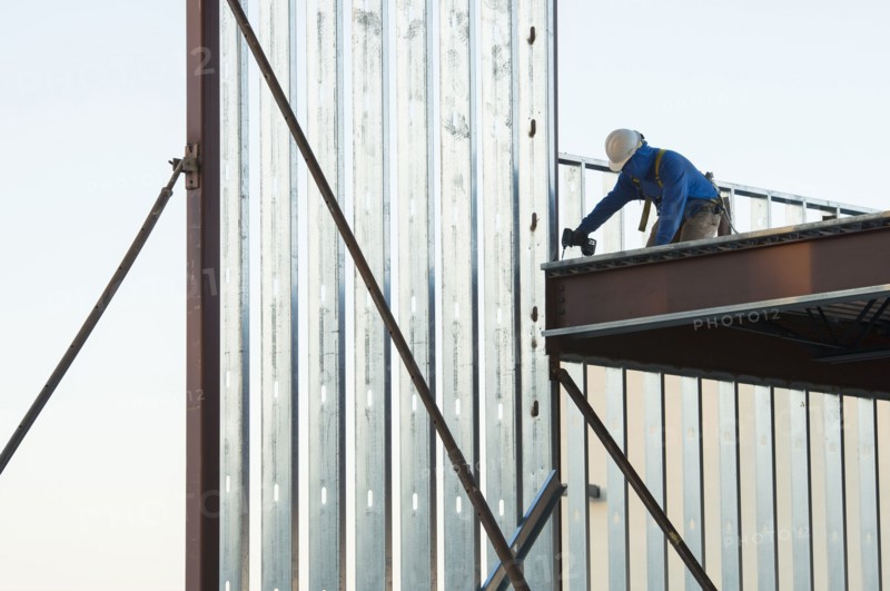 Man working at construction site