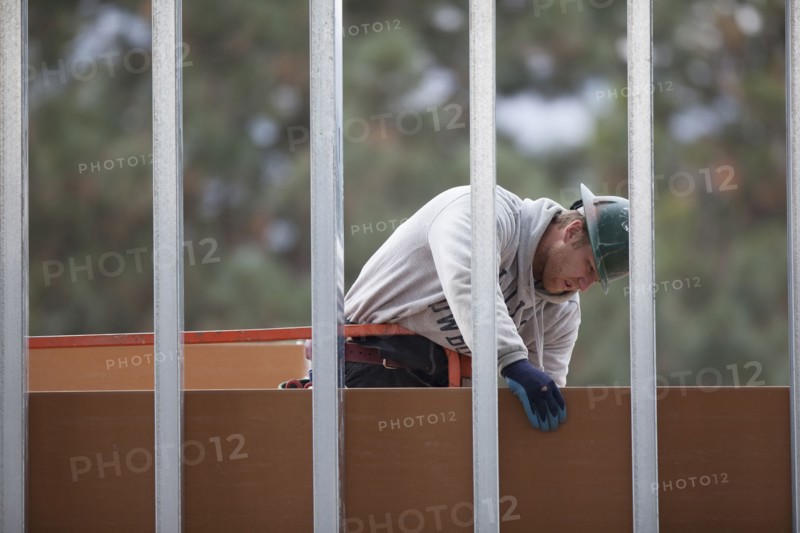 Man working at construction site