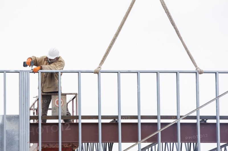 Man working at construction site