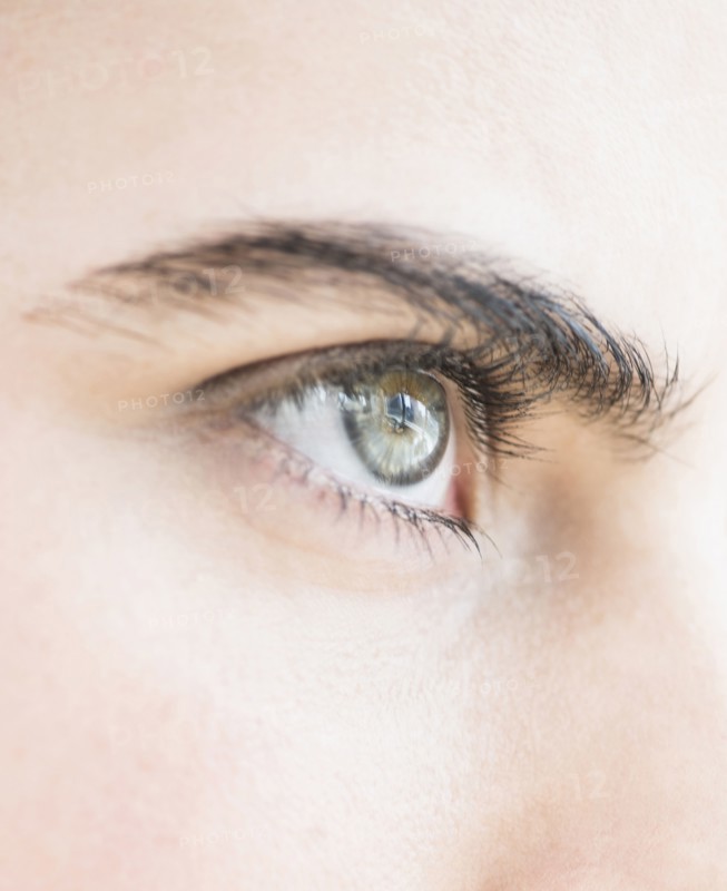 Close-up of blue eye.