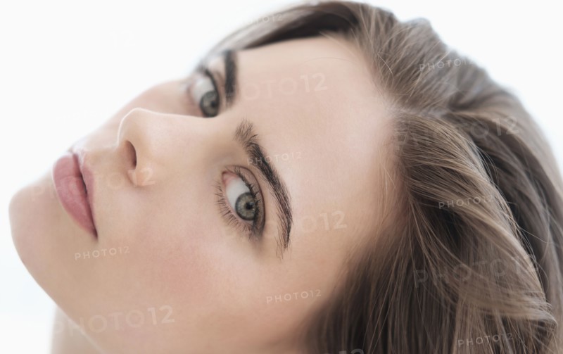 Portrait of attractive young woman .
