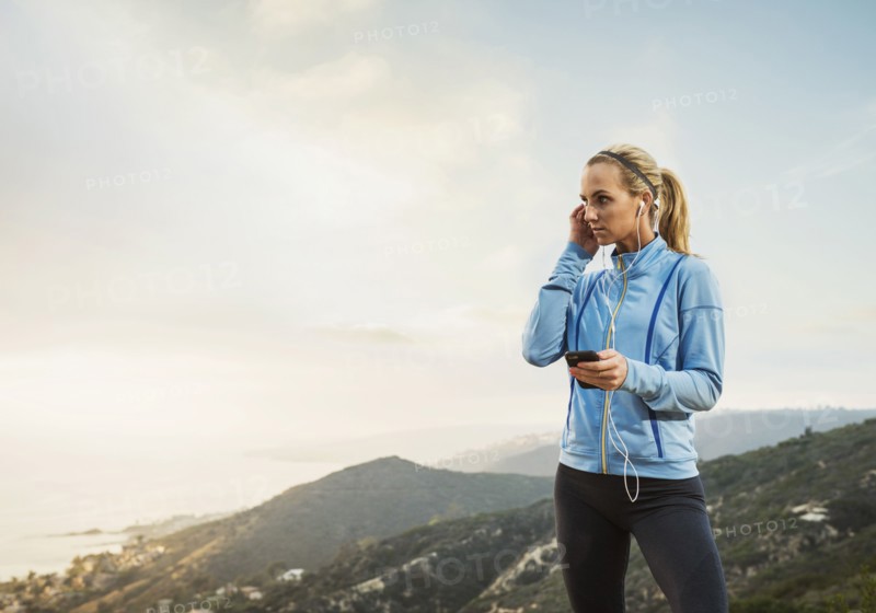 Woman checking smart phone