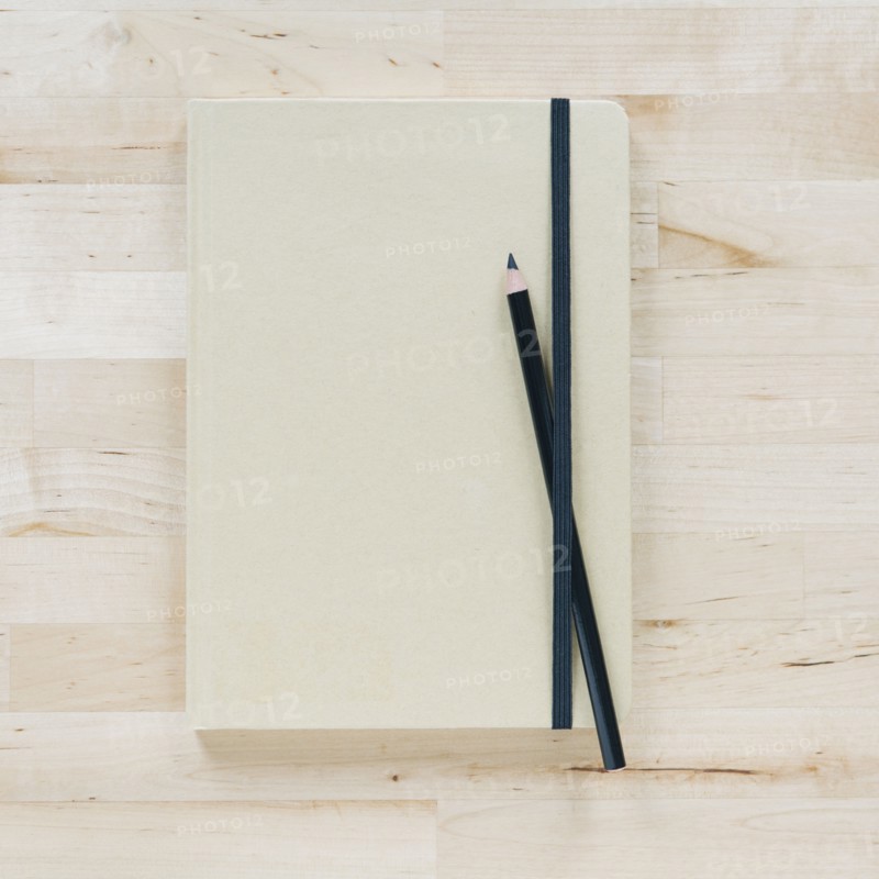 Overhead view of notebooks