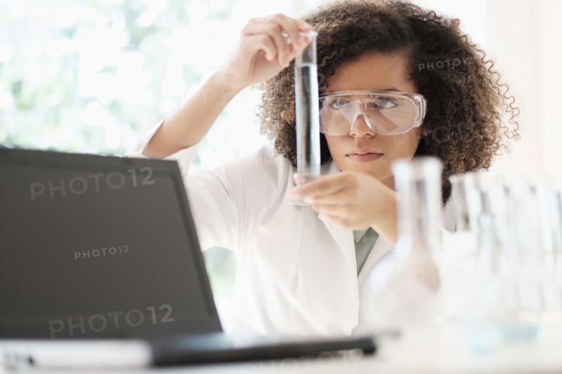 Scientist doing chemical research.