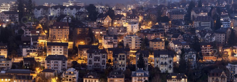 Old town at night