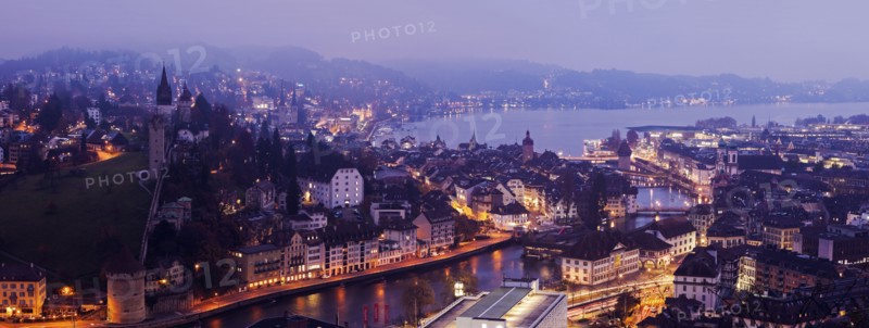 Old town at night