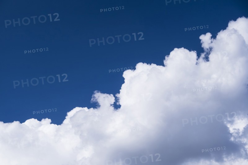 View of puffy cloud formations.