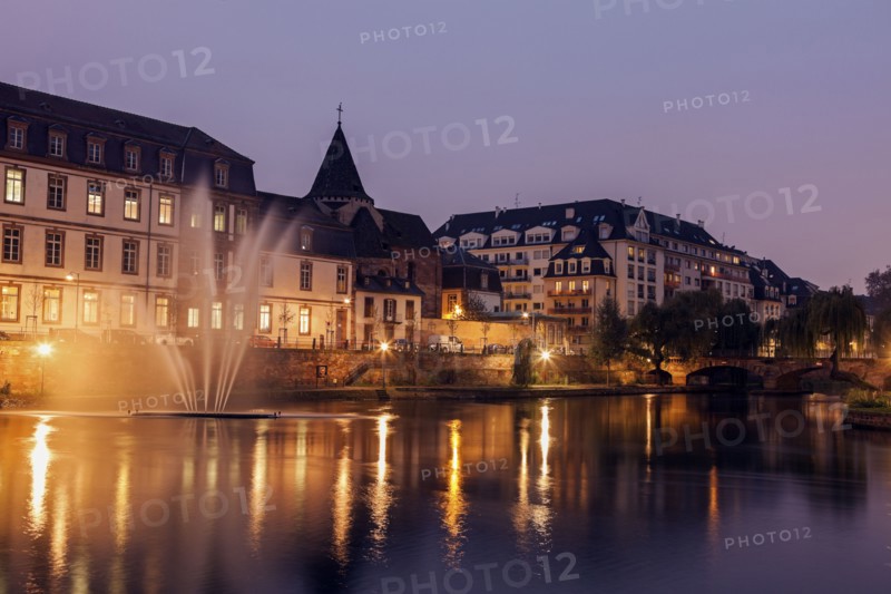 Old town at night
