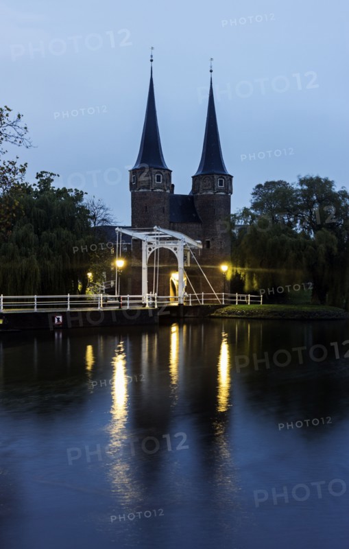 Towers at night