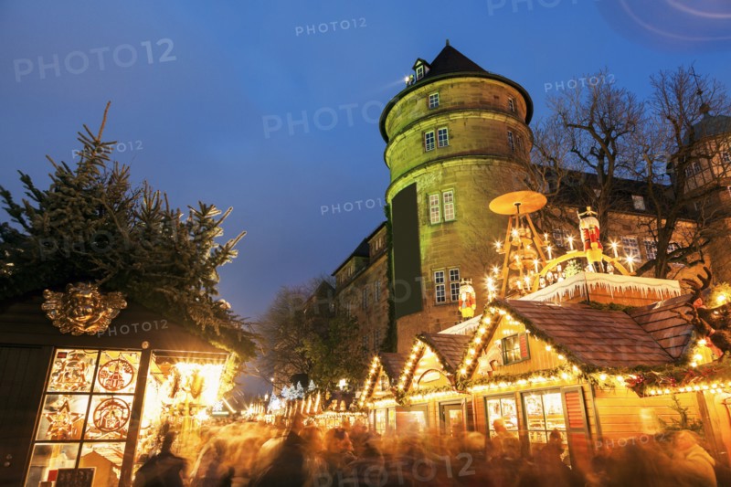 Old castle during christmas
