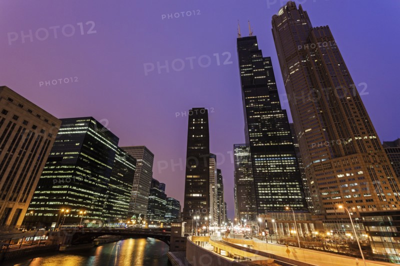Willis Tower at night