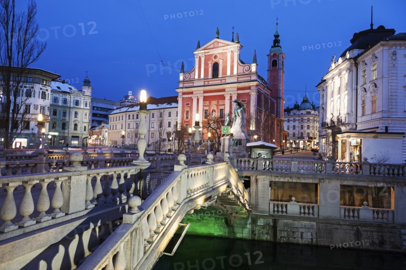Franciscan Church and Triple Bridge
