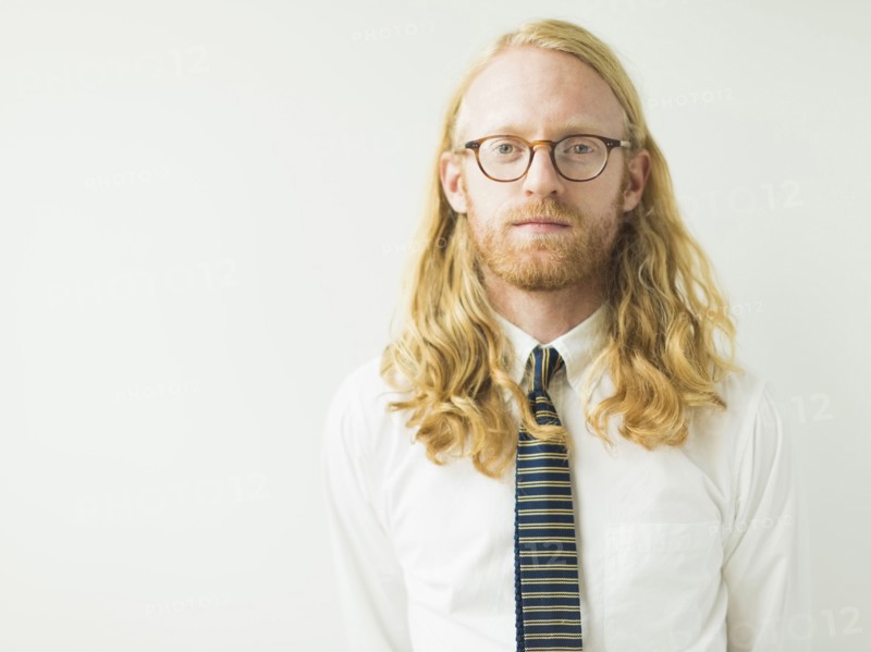 Portrait of blond man