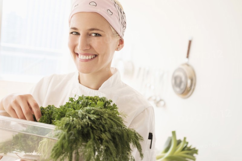 Portrait of chef working.