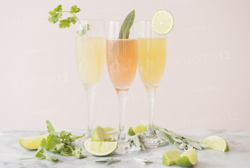 Studio shot of refreshing cocktails