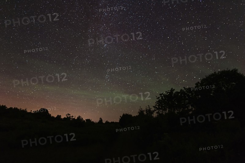 View of starry sky at night