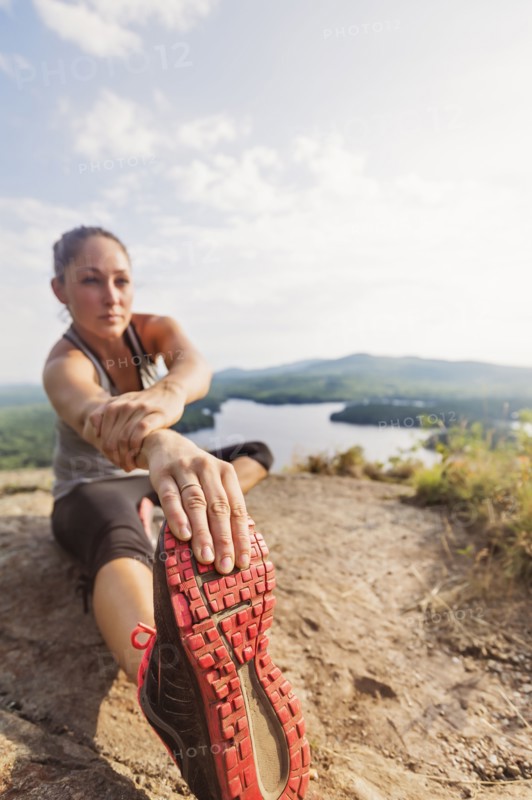 Young woman exercising outdoor