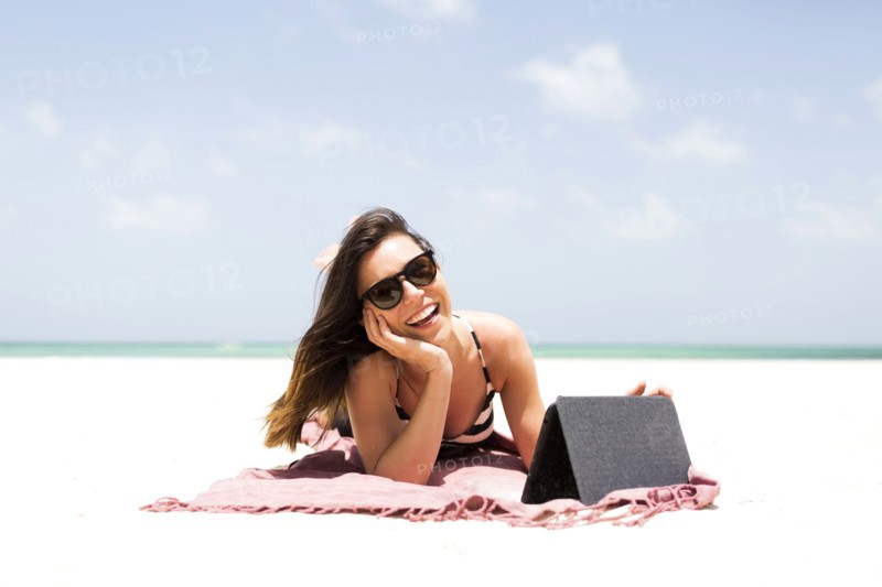 Woman on beach