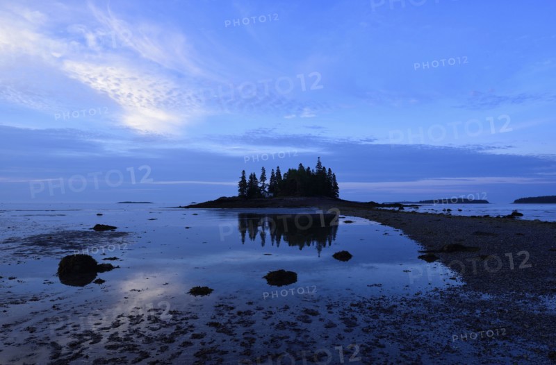 Low tide at Owls Head at dawn