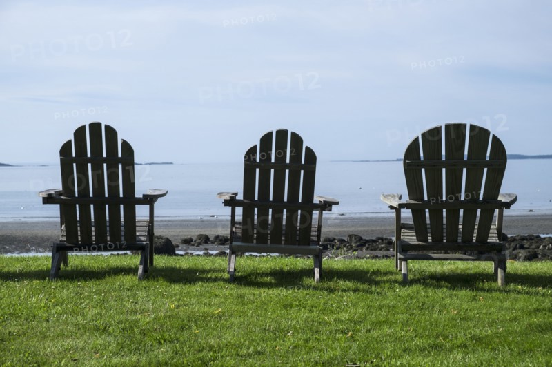 Three adirondack style chairs