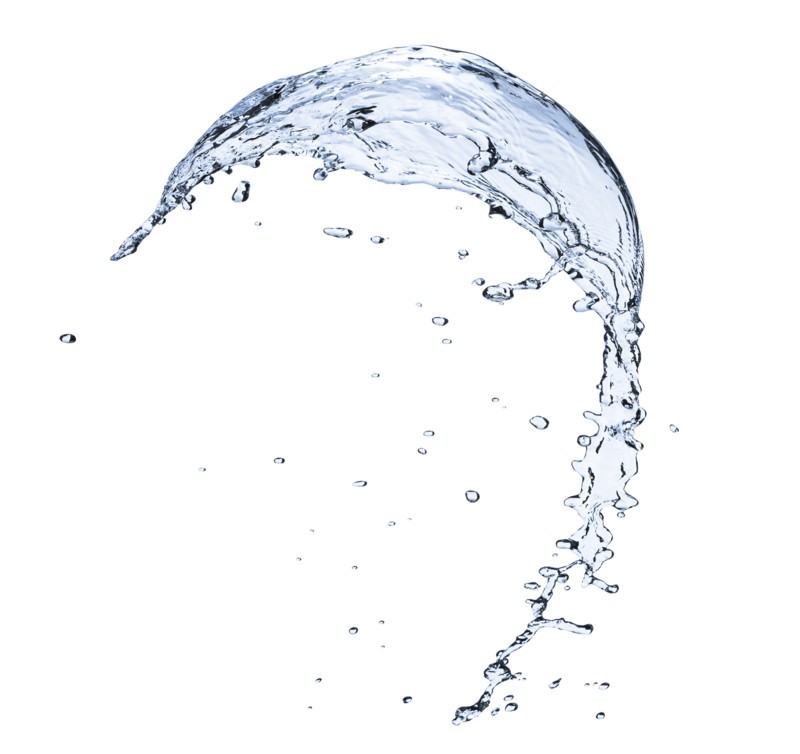 Studio shot of splashing water.
