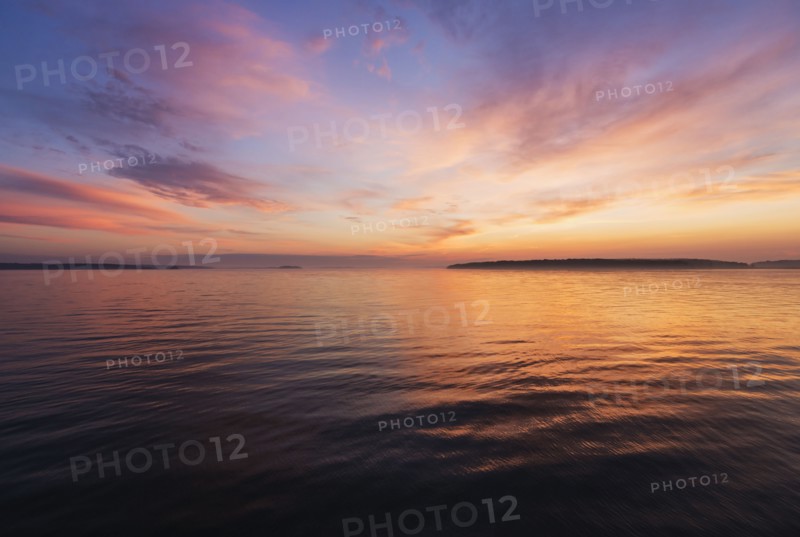 Colorful seascape at sunrise