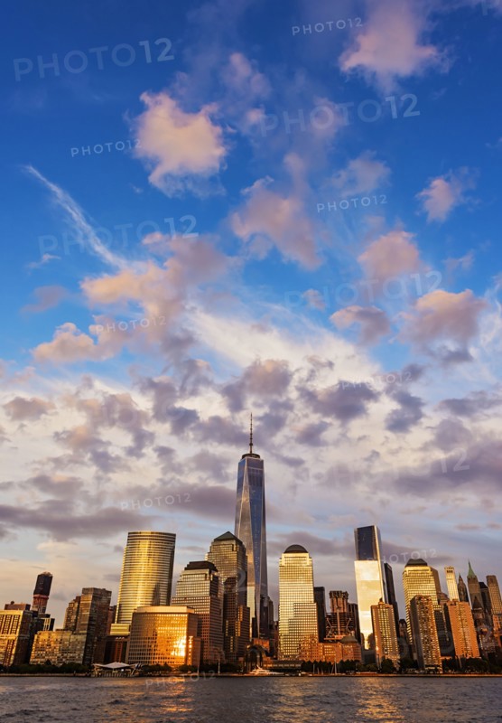 Skyline at sunset