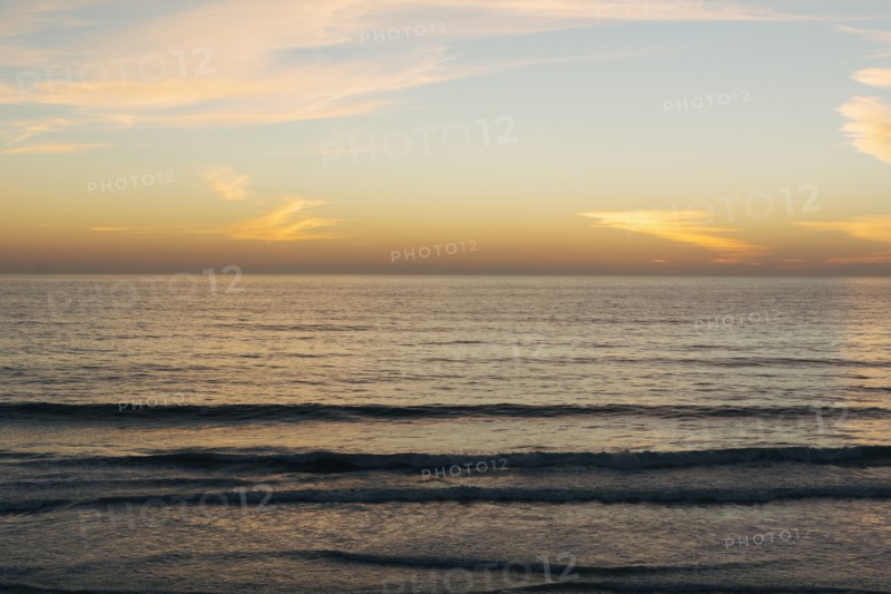 Scenic seascape at sunset
