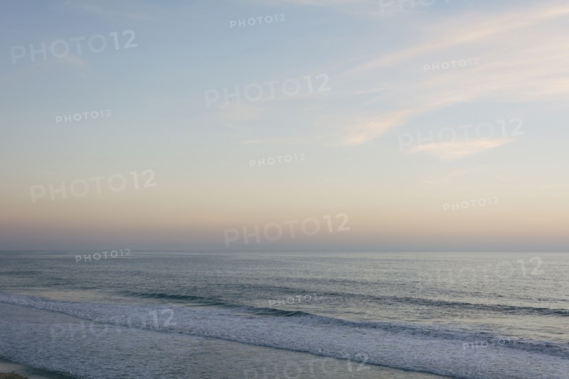 Scenic seascape at dusk