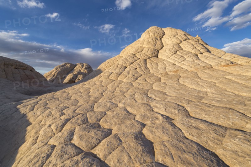 Sandstone mountains against sky