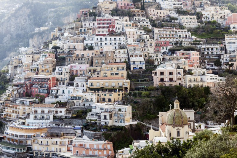 Residential buildings on hill