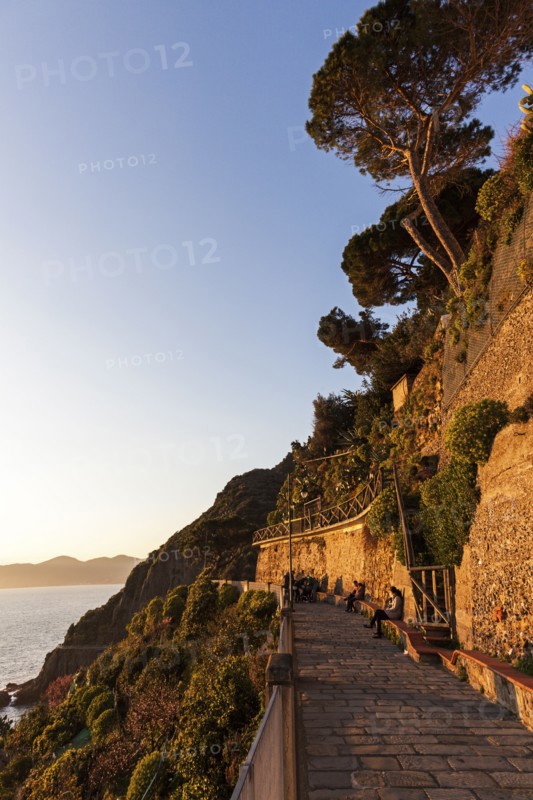 Promenade at sunset