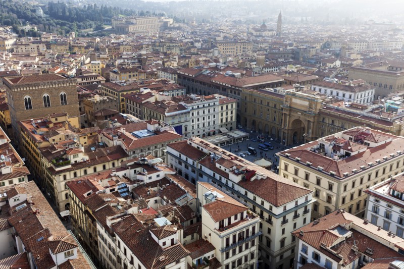 Aerial view of old town