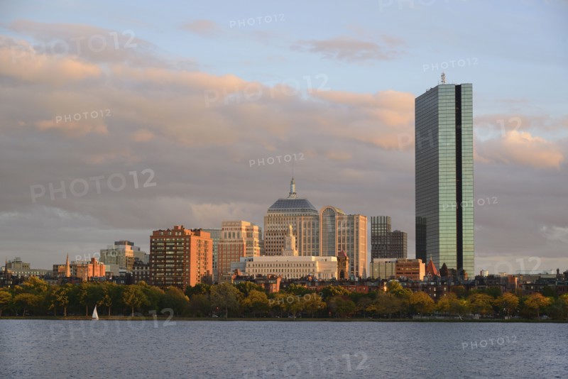 View of buildings along Charles River