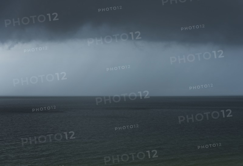Storm clouds over sea